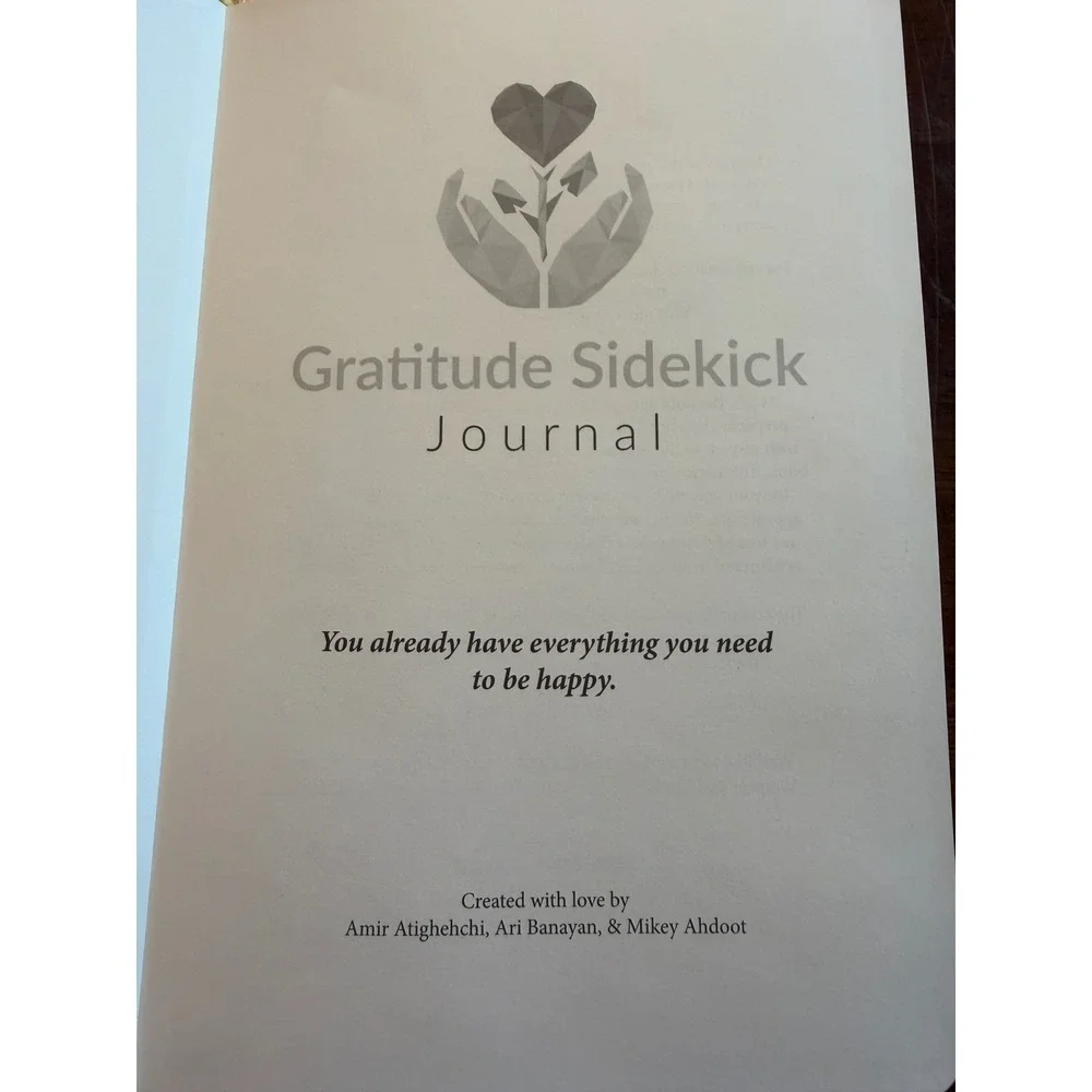 Habit Nest The Gratitude Sidekick Journal Yellow Hardcover Mindfulness Book New